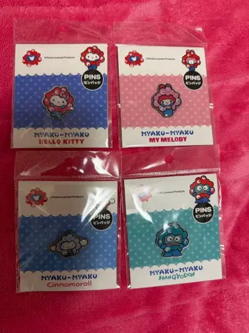 만박 산리오 핀 배지 4종 세트
