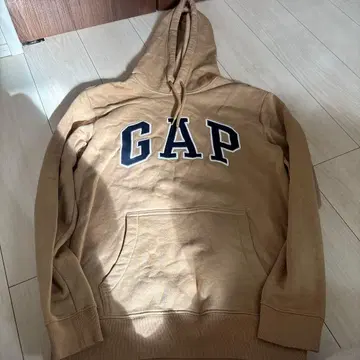 GAP 후드 부착 후드티 베이지