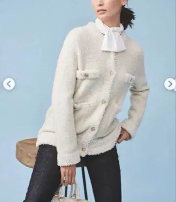 [ 새상품급 ] [ 완판템 ] 셀포드 트위드 니트 가디건