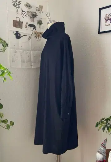 mizuiro ind 미즈이로 인드 하이넥 와이드 원피스 종아리 기장