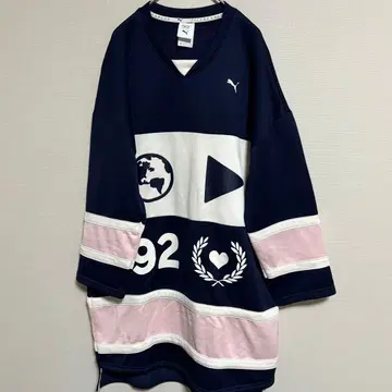 PUMA 푸마 SG 셀레나 고메즈 콜라보 하키 네이비 핑크 XS