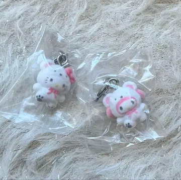 메지루시 액세서리 산리오 포근포근 스노우*키티&마이멜로디