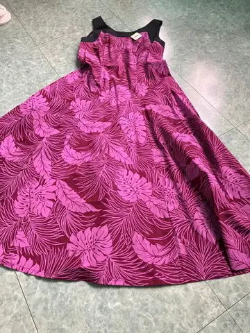 하와이안 플라 롱 드레스