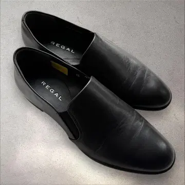 [컨디션 최상!] REGAL 리걸 블랙 사이드 고어 로퍼 23cm 블랙