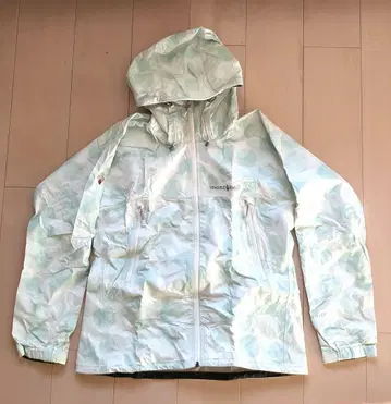 montbell GORE-TEX 마운틴 후드티 화이트 그린 M 사이즈