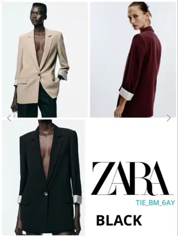 프린트 커프스 자켓