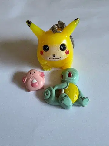 포켓몬 키링 럭키 피카츄 꼬부기 당시 물건 레트로