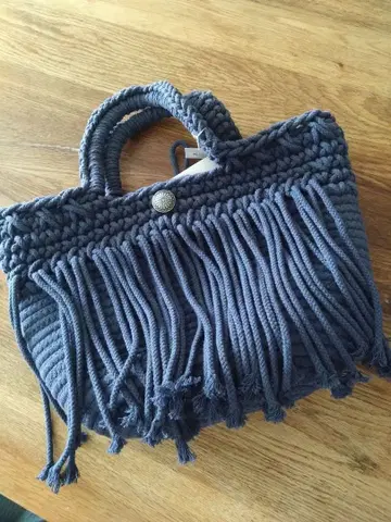 다크 그레이 프린지 백