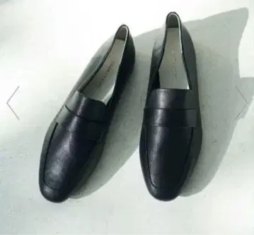 Adam et Rope 블랙 가죽 로퍼