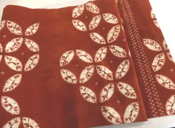 목화 남부 아카네 염색 나고야 오비 본 시보리 염색