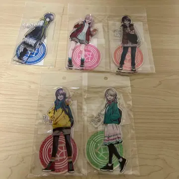 애니메이션 유루캠 오이가와 철도 콜라보 아크릴 스탠드 세트