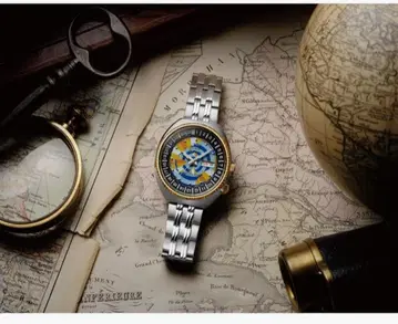 오리엔트 리바이벌 월드맵 남성용 메탈 RN-AA0E08Y