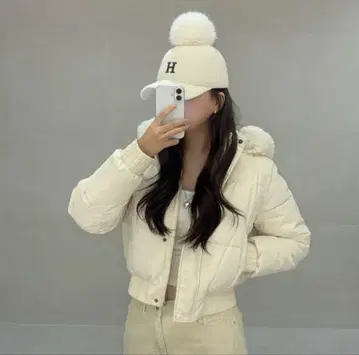 amood 아우터 다운 자켓 아이보리