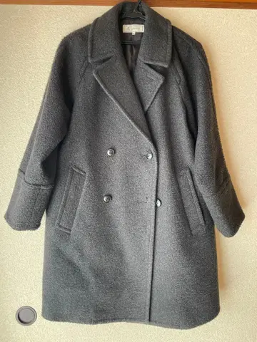 로페피크닉 롱 코트 다크 그레이