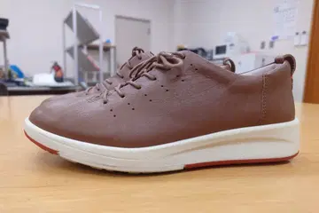 착용 3회 아킬레스 솔보 천연 가죽 워킹화 22.5cm 브라운