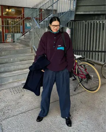 다나카 쉔 씨 착용 patagonia Synchilla snap t XL