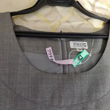 FOXEY 반팔 원피스 38 그레이