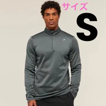 미사용 새상품 짐 샤크 슬림핏 1/4 지퍼 그레이 S