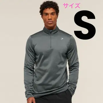 미사용 새상품 짐샤크 슬림핏 1/4 지퍼 그레이 S