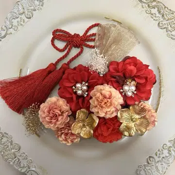 성인식 졸업식 시치고산 사전 촬영 머리 장식