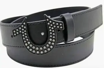 트루 릴리젼 메탈 호스슈 엠블럼 클래식 벨트