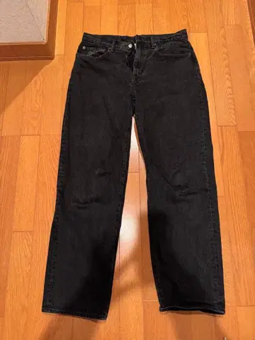 thisisneverthat 블랙 데님 팬츠 스트레이트 레그