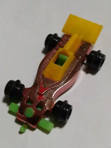 글리코 덤 포뮬러카 레이싱카 7번 황적녹 쇼와 레트로