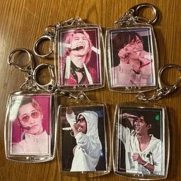 아이돌 사진 키링 5개 세트