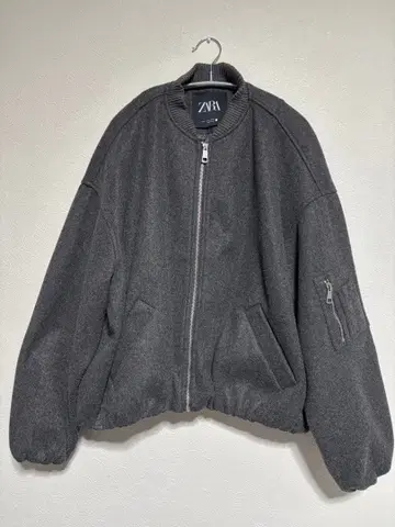 ZARA 그레이 봄버 자켓 M