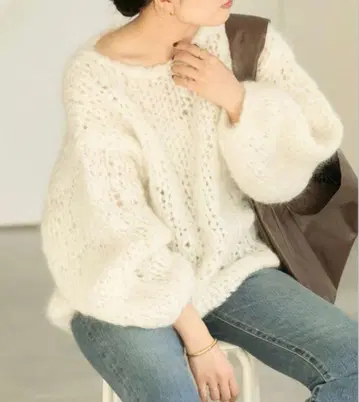 Plage HAND KNIT 점보 탐 풀오버