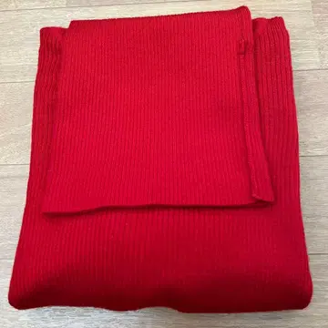 새상품 라빠르망 Rib T/N Knit 레드 프리 사이즈 리브 터틀