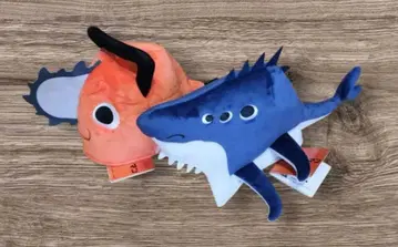 극장판 체인소 맨 레제편 봉제 인형 모자 포치타 & 빔