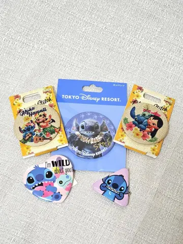 디즈니 스티치 캔뱃지 세트