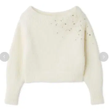 frayid 알파카 샤기 비쥬 오프숄더 니트