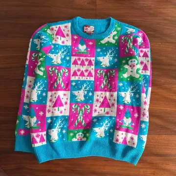 크리스마스 스웨터 구제 의류