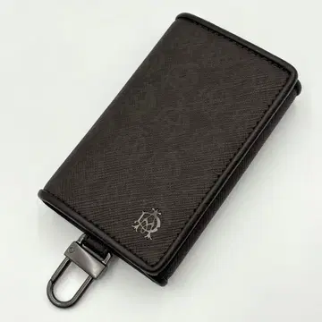 미사용 새상품 던힐 Dunhill 올 패턴 다크 브라운 로고 최근 모델