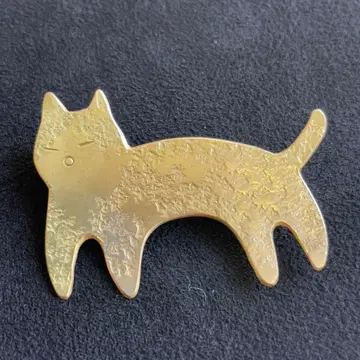 [ 19 ] 고바야시 유이 고양이 브로치 놋쇠제