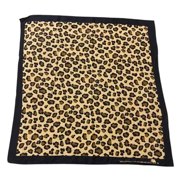 USA 구제 의류 레오파드 반다나 스카프 레오파드 무늬 빈티지 V15