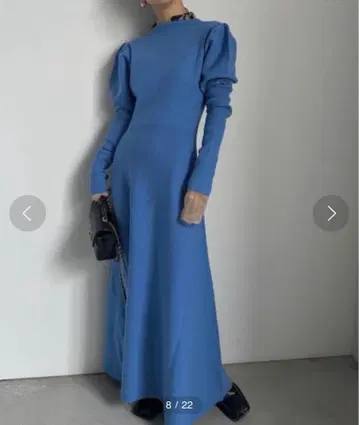 AMERI UND PUFF SLEEVE FIT AND FLARE DRES