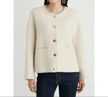 Mila Owen 노카라 코쿤 금장 버튼 블레이저