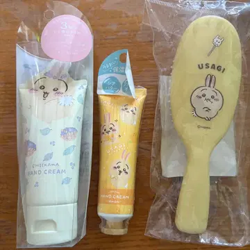 치이카와 (먼작귀) 토끼 핸드크림 헤어 브러쉬 3종 세트