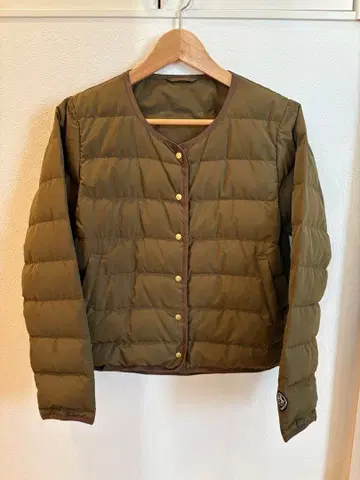 빔즈 다운 프렌치 숏 자켓 S 올리브