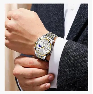 DIZIZID 쿼츠 손목시계 실버/골드