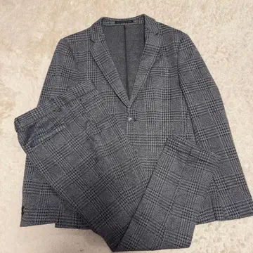 ZARA 그레이 계열 체크 무늬 캐주얼 수트 48 30