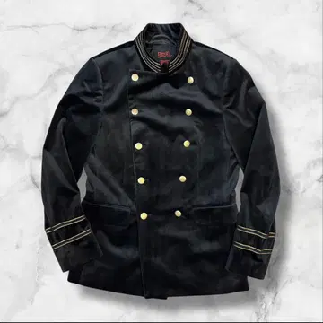 [ 레어 새상품급 ] 나폴레옹 자켓 벨로아 골드 버튼 블랙 금 자수