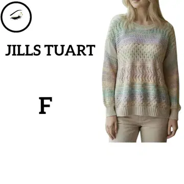 질스튜어트 니트 스웨터 F 멀티 컬러 빅 사이즈 빅 루즈 겨울 봄