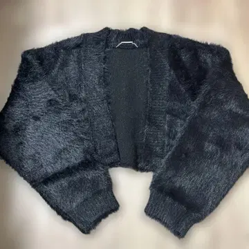 새상품 CELFORD 셀포드 샤기 볼레로 짧은 기장 가디건 니트