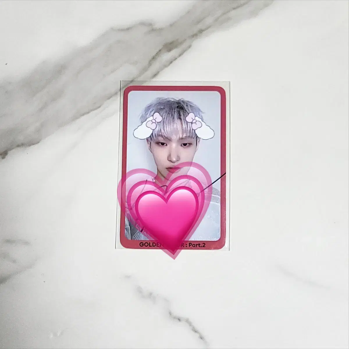 Ateez Choi San San Riternity Event Sign Sign Polaroid on Bunjang