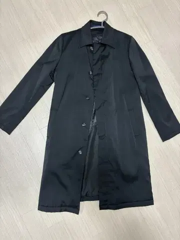 여성용 롱 코트 블랙 방한 비즈니스