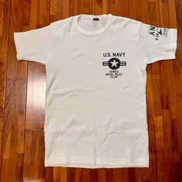 [ 미착용 새상품 ] AVIREX T셔츠 화이트 반팔